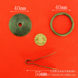 Cd8 Ring Handle 55mm Pin 40mm <b>Pad</b> 40mm Ring Antique Bronze <b>Drawer</b> Furniture Handle - Product Image 2