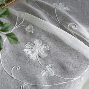 <span class=keywords><strong>Tende</strong></span> in Rete Ricamate <span class=keywords><strong>Bianche</strong></span> <span class=keywords><strong>con</strong></span> Design Floreale alla Moda e Stile Elegante - Product Image 3