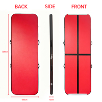 Tapis de gymnastique gonflable portable en Drop Stitch pour la gymnastique sur piste d'air, la tumbling et l'entraînement à domicile (vente en gros)