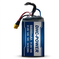 Batterie LiPo robuste OEM ODM 66000mAh 14S pour l'inspection industrielle longue portée et les systèmes de drones à grande échelle