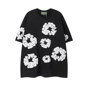 เสื้อยืดแขนสั้นพิมพ์ลายฮิปฮอปสไตล์สตรีทสำหรับผู้ชาย ชุดเสื้อและกางเกงผ้าฝ้ายลายพราง ชุดลำลองสำหรับเล่นกีฬา - Product Image 2