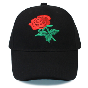 Gorra de béisbol con bordado Floral <span class=keywords><strong>para</strong></span> hombre y mujer, gorro de béisbol con bordado de rosas, ajustable - Product Image 2