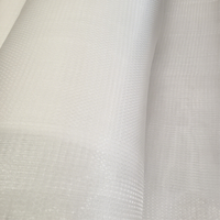 Malla de Filtro Gruesa de PP Blanca, Material Seguro para Alimentos, No Amarillea, Certificación ISO16890, Longitud Personalizada