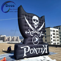 Décors gonflables drapeau pirate pour scène de fête, événement, cabine photo, décoration et affichage