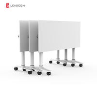 Bureau pliant LEADCOM LS-701 moderne à structure en acier, empilable, pour bureau, salle de formation, table de réunion, usage commercial