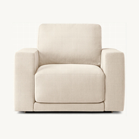 Ensemble de canapés en tissu nuage modulaires modernes de style nordique de luxe Bella pour salon durable et élégant avec rembourrage en mousse