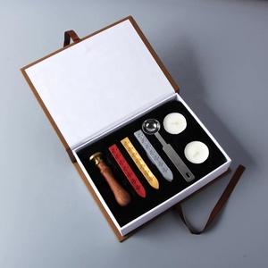 OEM Custom Wax <strong>Seal</strong> Sticks Kit Resin Paper Metal Components <strong>Wooden</strong> Box Sealing Wax Stamp Office Wedding DIY Gift Pack Gift Box - Product Image 2