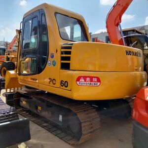 Excavadora Usada Komatsu Pc60 de 6 Toneladas, Original de Japón, de Segunda Mano, en Buenas Condiciones - Product Image 3