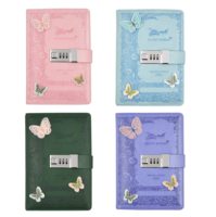Journal verrouillable en cuir PU avec mot de passe Cahier Agenda Logo en relief personnalisé Gratitude Journal Notebook en cuir PU