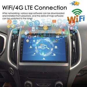 Autoradio stéréo sans fil CarPlay Android 13 avec commande vocale IA, navigation GPS 128 Go pour Ford Edge SE 2016 2.0L, lecteur multimédia vidéo - Product Image 5