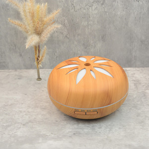 Petal Wood Pellet Ultrasonic Aroma Humidifier 550ML Smart <b>Timer</b> Silent Operation Fog Type Home & Hotel Use Water Shortage Power - Product Image 2