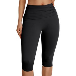 Mallas Capri Queen de cintura alta 2025 para mujer, pantalones de Yoga plegables para gimnasio, pantalones casuales de estiramiento, trajes atléticos Ummer X XX 5 - Product Image 2