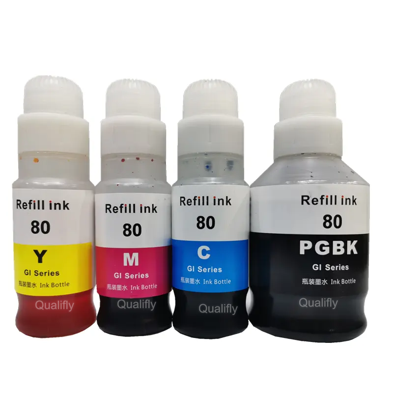 GI80 GI-80 GI90 inks for printer bottle refill ink compatible suit for canon PIXMA GM4080 G5080/G6080/G7080 premium colour ink