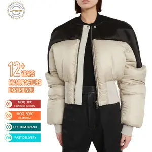 Women Clothing New 2024 Winter Waterproof OEM Shell Stand Clothes Arrival Vinyl For Women Feather Down Jacket