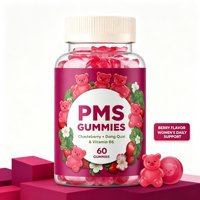 Gummies PMS Marque Blanche Logo Personnalisé Fabricant OEM ODM 60 Unités Soutien Hormonal Féminin Marge de Profit Élevée