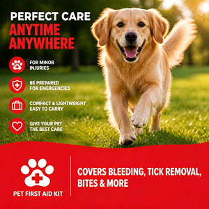 Oripower - Botiquín de <span class=keywords><strong>Primeros</strong></span> <span class=keywords><strong>Auxilios</strong></span> Personalizado con Logotipo para Mascotas, Suministros Médicos para el Cuidado de Animales, Bolsa de Emergencia para Perros en Casa o al Aire Libre - Product Image 3