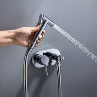 SANIPRO Offre Spéciale caché en laiton Bidet toilette douche Kit poche chaud et froid mélangeur salle de bain Bidet pulvérisateur ensemble