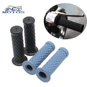 2Colors High Quality 22MM Cafe Racer Vintage Rubber Motorcycle Handlebar Universal Motorcycle Handle Bar Hand Grips