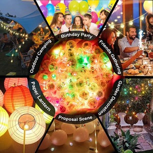 Đồ trang trí tiệc Neon Nicro Original Factory, đồ dùng đám cưới sinh nhật, đèn LED trang trí hình tròn nhỏ, quả cầu đèn LED nhiều màu sắc kỳ diệu - Product Image 3