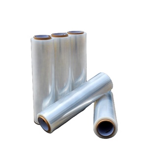 Wholesale Price Clear Plastic Wrap Stretch Film 17 Micron Pallet Packing <b>LLDPE</b> Stretch Film - Product Image 1