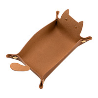 Plateau léger en cuir PU de 10g, pliable, pour bijoux, avec bouton-pression, idéal pour les voyages, vente en gros