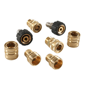 Conector rápido de latón para manguera de jardín, accesorio roscado macho de 19 mm para herramientas de riego - Product Image 2