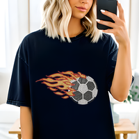 Design de football personnalisé, transfert thermique, transfert de strass pour t-shirt