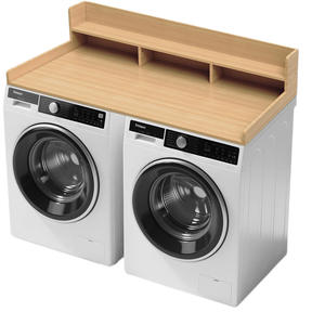 Vassoio Portaoggetti in Legno Personalizzato per Lavatrice <span class=keywords><strong>con</strong></span> Ripiano Singolo Multiuso - Product Image 1