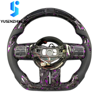 Volant à fond plat en fibre de carbone, chauffant, plug and play, compatible avec Jeep Wrangler JK JKU Rubicon Sahara 2007-2018