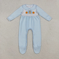 Ropa de Bebé para Otoño, Bonitos Mamelucos de Algodón con Estampado de Pavo y Calabaza de Acción de Gracias, Ecológicos, Transpirables, de Manga Larga, para Bebés