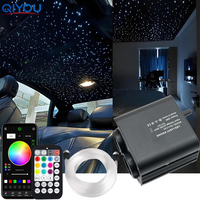 Kit de plafonnier de voiture en gros, éclairage étoilé à fibre optique, ciel étoilé pour toit de voiture, 4m, 800 fibres optiques de 0,75mm, contrôle APP RF, activé par la musique