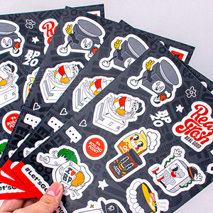 Customized Anime Halloween Waterproof Vinyl Half Die Cut <strong>Stickers</strong> <strong>Sheet</strong> - Product Image 1