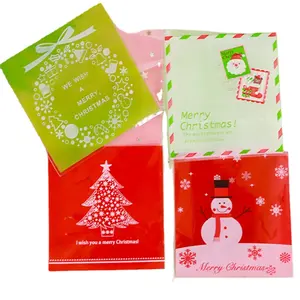 2024 Wholesale plastic gifts packaging bag custom christmas candy bags with logo