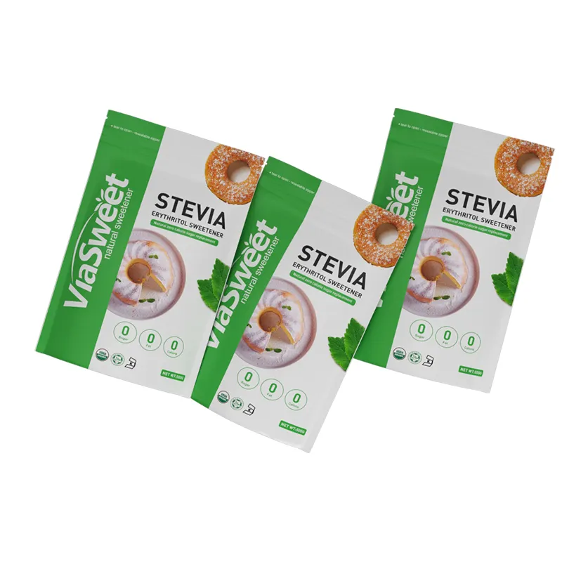 Yüksek kaliteli 500 g stevia çanta enzim modifiye glikozitler 98% stevia özü tatlandırıcı