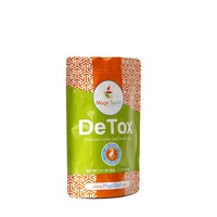 Nouvelle conception, bonne qualité, sachet de thé vertical réutilisable, écologique, avec fermeture éclair, fenêtre transparente, encoche de déchirement, impression en héliogravure