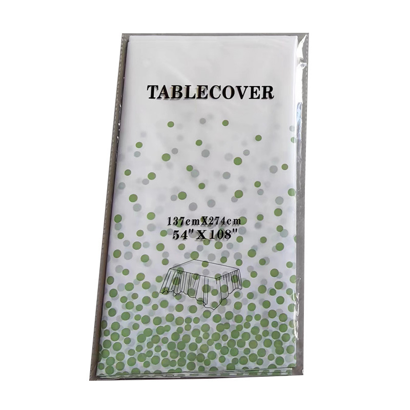 White+Light Green Dot