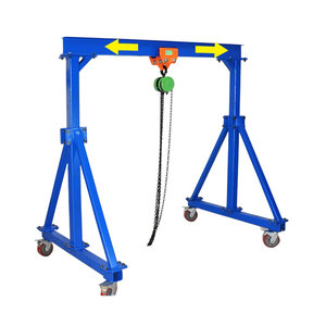 Tinggi disesuaikan Gantry Crane, 6000 Lbs kapasitas, 10 'panjang X 8 "balok tinggi Mobile Gantry derek - Product Image 3