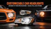 Conjunto de Faros LED para VW Golf 5 MK5, Ojo Dorado, Doble Color, Señal Secuencial, Animación de Encendido, Plug and Play, IP68, 6000LM