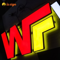 Enseigne lumineuse LED à grand logo d'extérieur Publicité d'entreprise Lettres LED