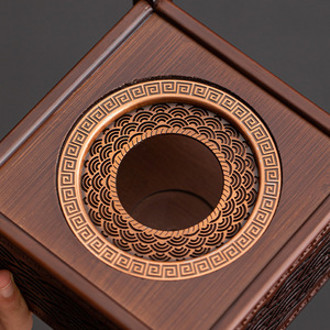 Walnut Color Warm Tea <b>Stove</b> Square Shape Candle Heating Tea Roasting <b>Stove</b> Home Use Tea Warmer - Product Image 4