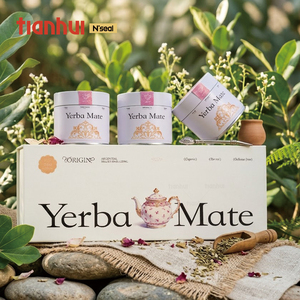 Caja Rectangular de Cartón Tianhui con Latas Metálicas Herméticas, Caja de Embalaje Personalizada para Té, para Guardar <span class=keywords><strong>Yerba</strong></span> <span class=keywords><strong>Mate</strong></span> y Hierbas Secas - Product Image 4