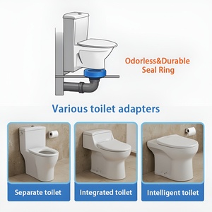 Anello di tenuta in cera moderno per flangia WC, a 3 strati, anti-riflusso, anti-cimici e anti-odore, per tubi da 3-4 pollici - Product Image 3