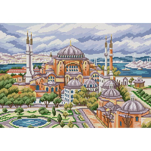 NKF OEM y ODM 11CT tela de lona de algodón de alta calidad DIY artesanía <span class=keywords><strong>Estambul</strong></span> patrón completo impreso bordado punto de cruz Kit - Product Image 1