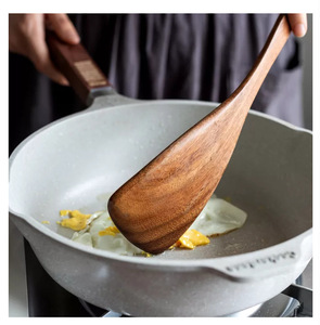 Utensilios de cocina de madera, 9 Uds., soporte para utensilios de cocina, pala, cuchara, espátula, utensilios de cocina, juego de utensilios de cocina - Product Image 5