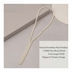 Collar Elegante de Perlas Naturales de Agua Dulce WENCHI de 55 cm - Product Image 4