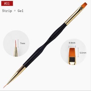 Juego de Pinceles para Pintar Uñas con Mango de Madera, Pincel Ovalado de Metal con Pelo Sintético para Diseño de Arte de Uñas y Manicura - Product Image 4