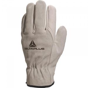 DELTA PLUS - FCN2911-M ถุงมือหนังวัวผิวหยาบสีเทาปาล์มแยกหลังถุงมือธรรมชาติ (หลายแพ็ค)-ถุงมือ MW129118 - Product Image 1