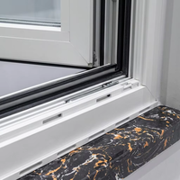 Fenêtres de sécurité de luxe certifiées CE, cadre fin en aluminium, fenêtres panoramiques, résistantes aux ouragans, vitrage inclinable et pivotant