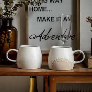 American Relief Crown Big Belly Cup Ménage Tasse en céramique Vintage Drink Shop Coffee Cup Cross-border Export - Product Image 2