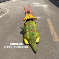 CANGKANG TRICERATOPS REALISTIS untuk ROBOT BERKAKUATRO -MCSRTR19- TIDAK TERMASUK ANJING ROBOT